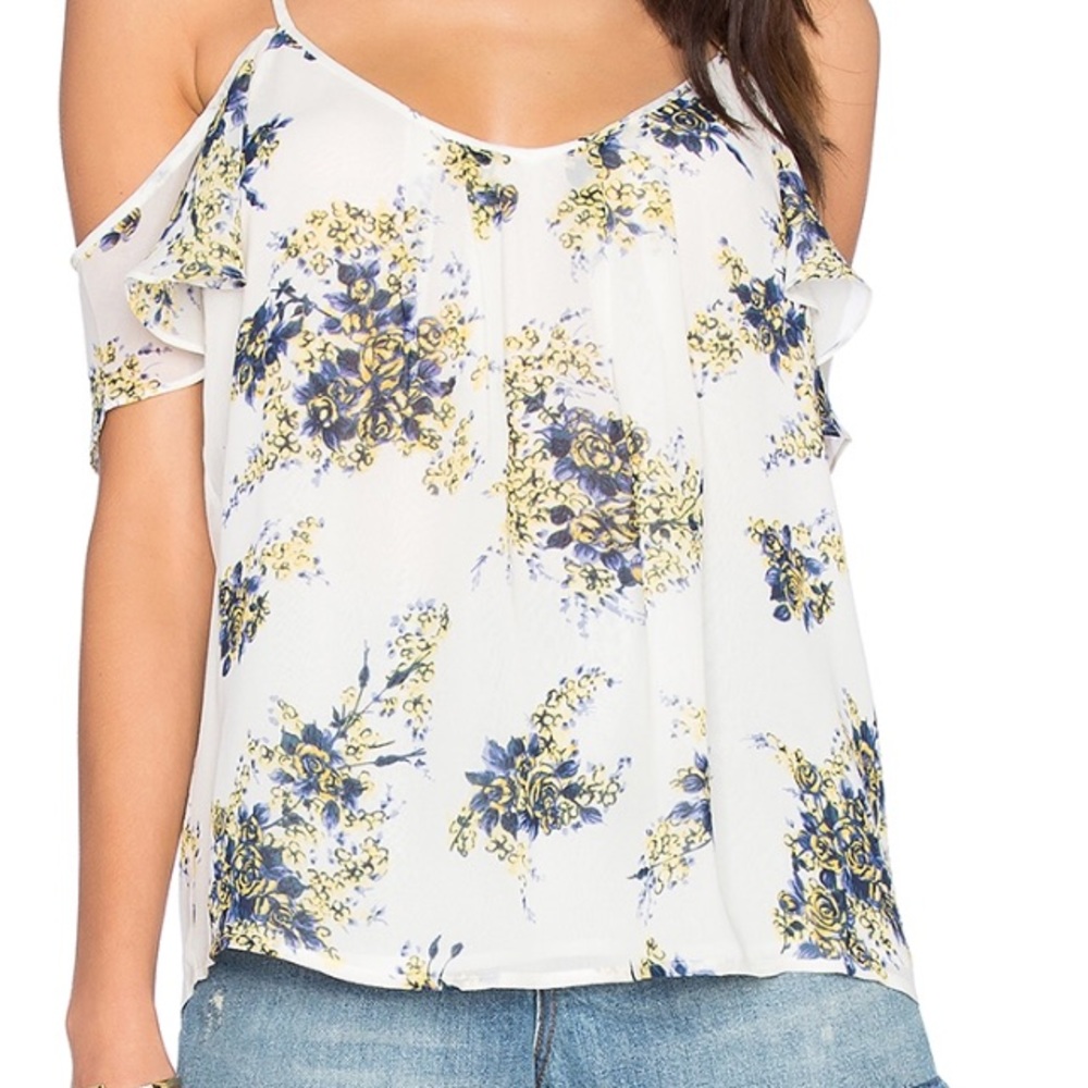 Joie Silk cold-shoulder blouse  "Adorlee"